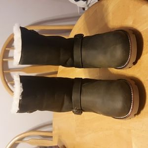 UGG Olive Colored Biker Boot